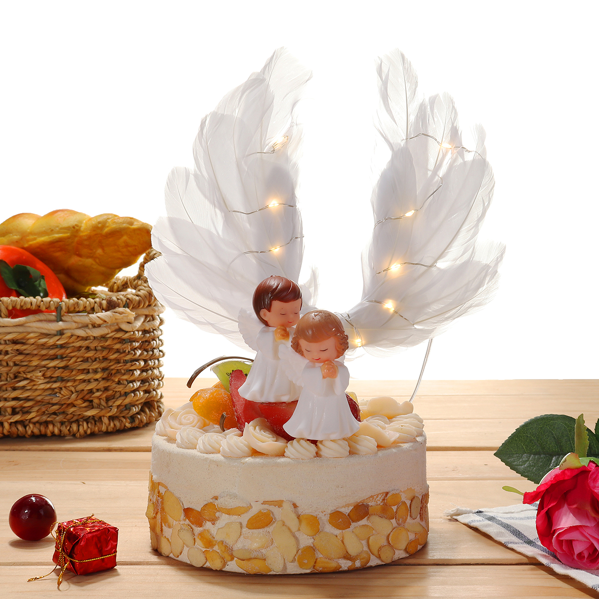 

Angels DIY Cake Topper Decor Birthday Valentine's Day Party Romantic Mini Cute Decorations