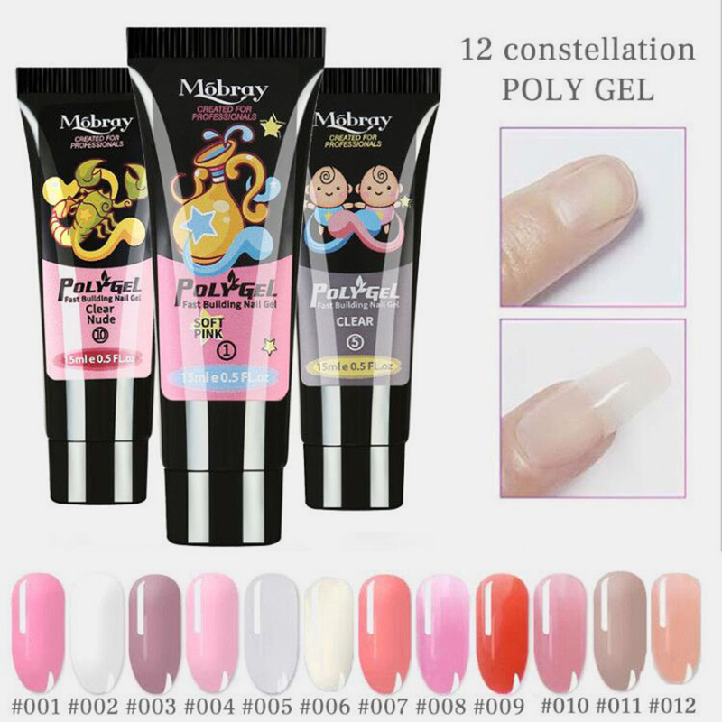 12 Constellation Nail Art Quick Dry Gel LED Clear UV Gel Multicolor Nail Gel Phototherapy Gel