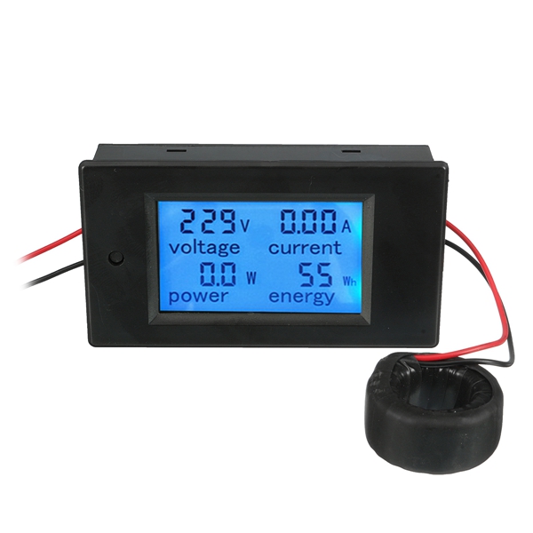 

AC 80-260V 100A Цифровой ток с токовым напряжением LCD Измеритель мощности панели измерителя напряжения постоянного тока Монитор Измеритель энер
