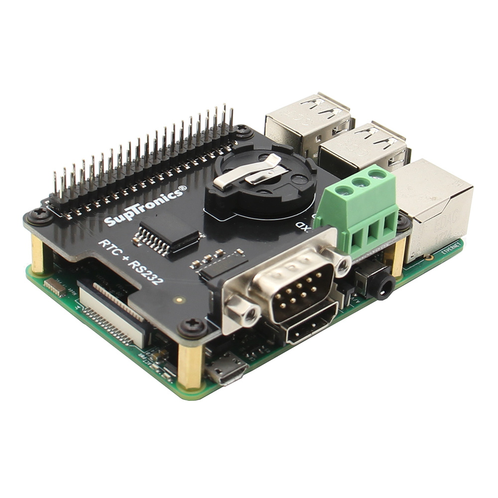 X230 RS232 Seria Port & Real-time Clock (RTC) Expansion Board for Raspberry Pi 10