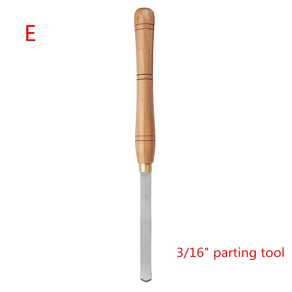 Drillpro High Speed Steel Lathe Chisel Wood Turning Tool with Wood Handle Woodworking Tool 17