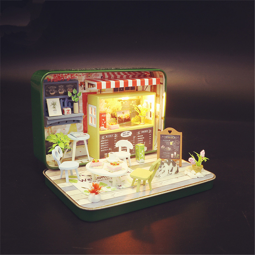 DIY Assembled Cottage Summer Theater Kids Toys Birthday Gift Doll House - Photo: 3