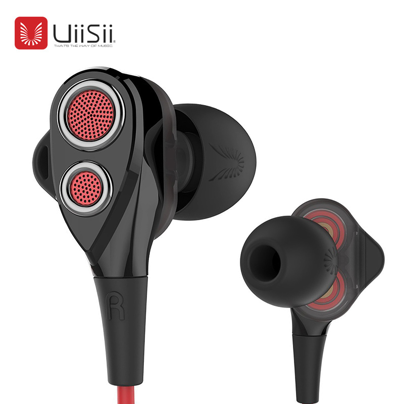 

UiiSii BA-T8 HiFi Stereo Wired Earphone Volume Up Noise Isolating In-Ear Headphone with Mic