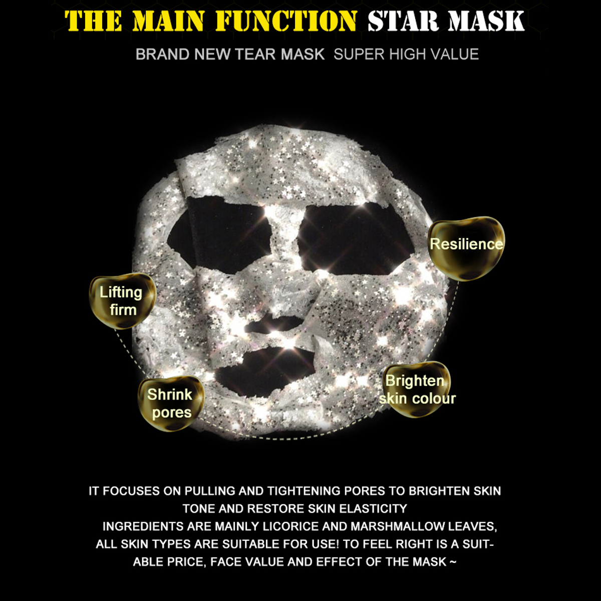 50ml Star Mask Anti Aging Blackhead Moisturize