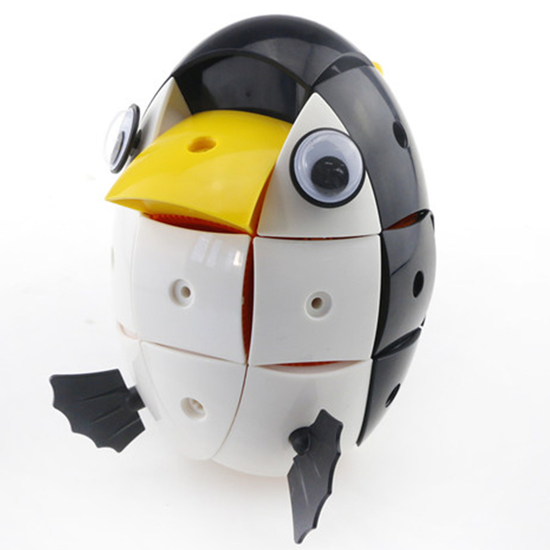 Parcae NS002 90PCS Magnetic Magic Wisdom Ball Black White Penguin Blocks Various Deformation Toys