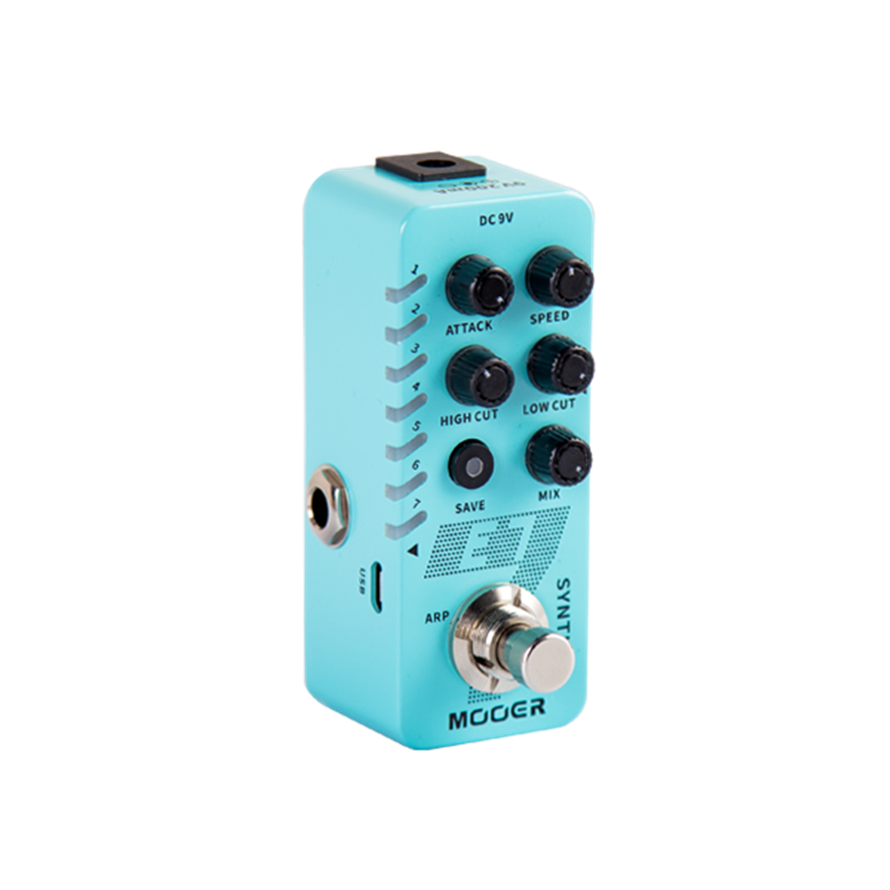 MOOER E7 Polyphonic Synth Guitar Pedal 7 Types Custom Synthesizer Synth Tones Like Trumpet Organ with Individual Arpeggiator - Photo: 4