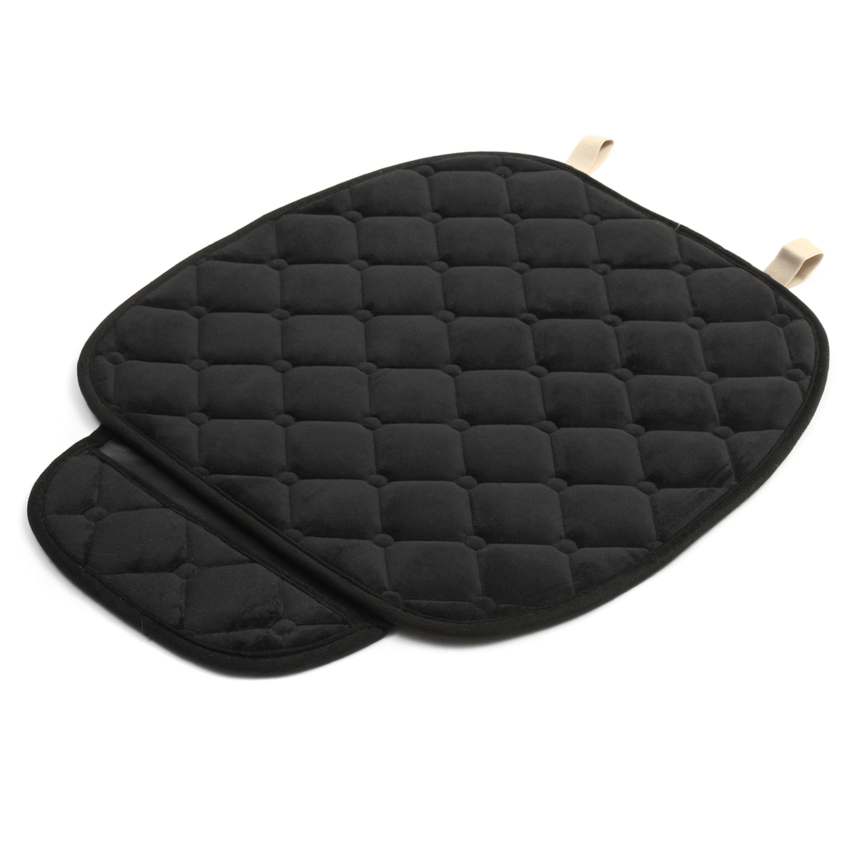 Plush Car Front Seat Cushion Covers Breathable Chair Protector Seat Pad Mat for Four Season