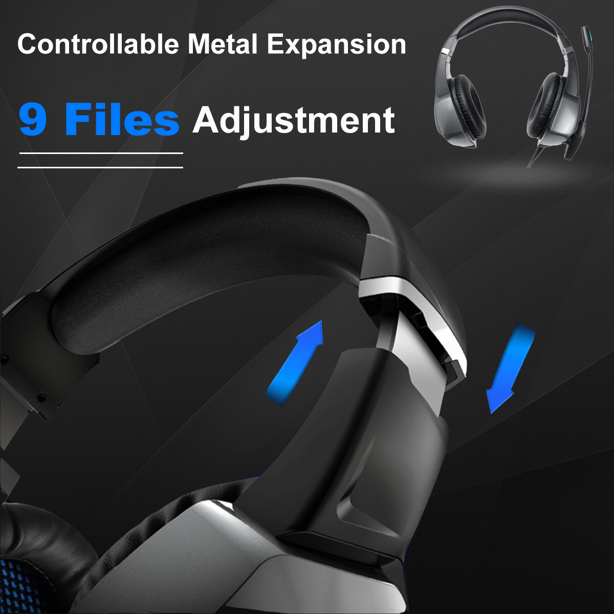 Bakeey A6 7.1 Surrounding Hifi Sound Gaming Headset LED Headphones with Microphone for Computer Phones