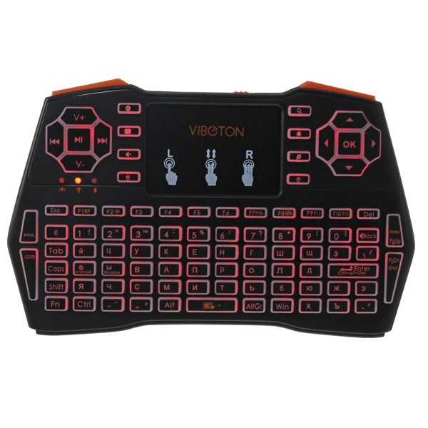 

Viboton I8 Plus Three Color Backlit Russian Version 2.4G Wireless Mini Keyboard Touchpad Airmouse
