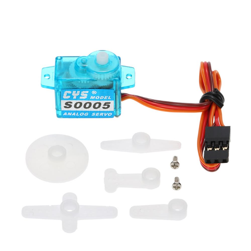 CYS-S0005 5g Light Weight Plastic Gear Micro Analog Standard Servo for RC Fixed-wing Aircraft - Photo: 7