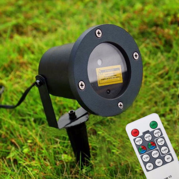 R&G LED Projector Stage Light Remote Waterproof Outdoor Landscape Garden Yard Decor