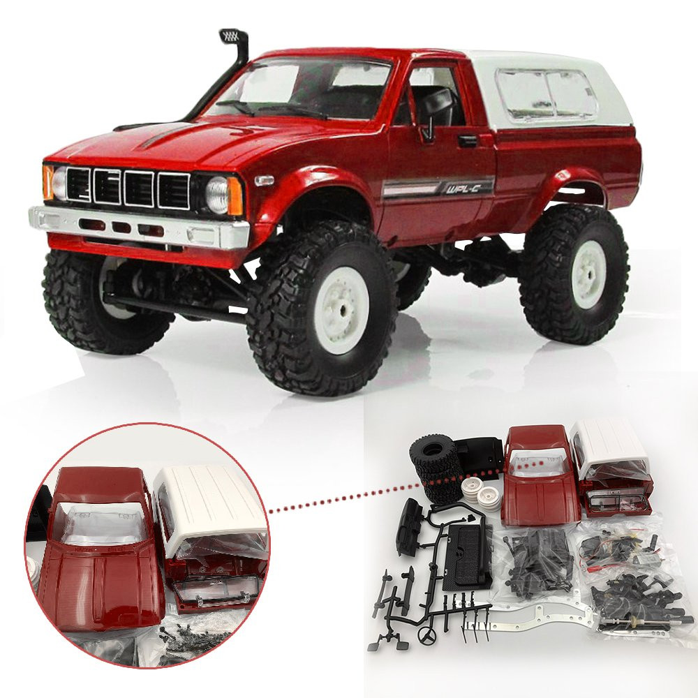 WPL C-24 1/16 4WD 2.4G Military Truck Buggy Crawler Off Road RC Car 2CH RTR Toy Kit - Photo: 8