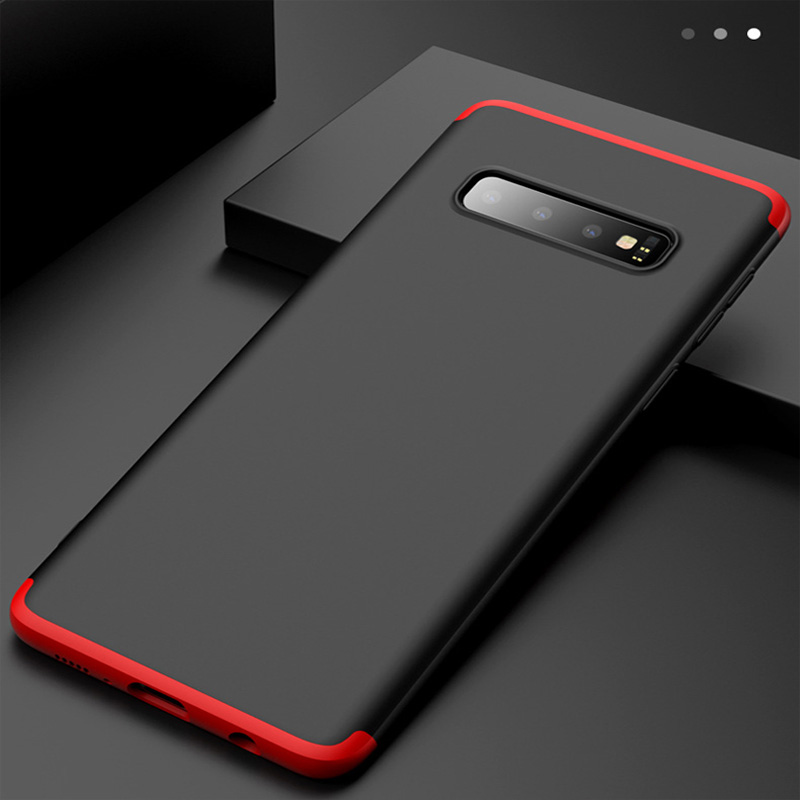 Bakeey™ 3 in 1 Double Dip 360° Hard PC Protective Case for Samsung Galaxy S10/S10 Plus