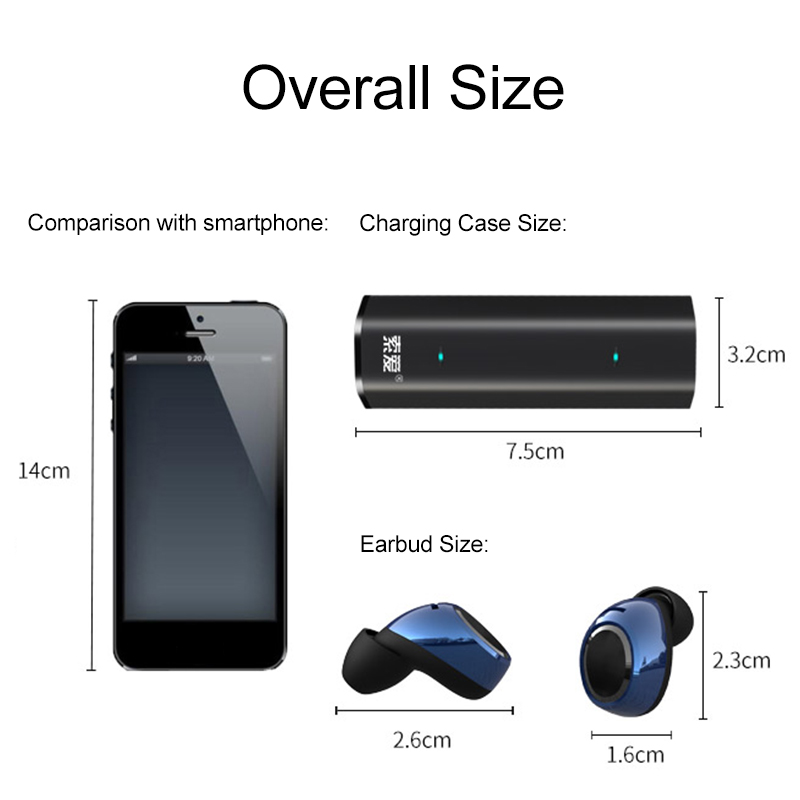 [Bluetooth 5.0] Bakeey T2 TWS Earphone LED Battery Display Smart Touch Binaural Call IPX5 Waterproof 100