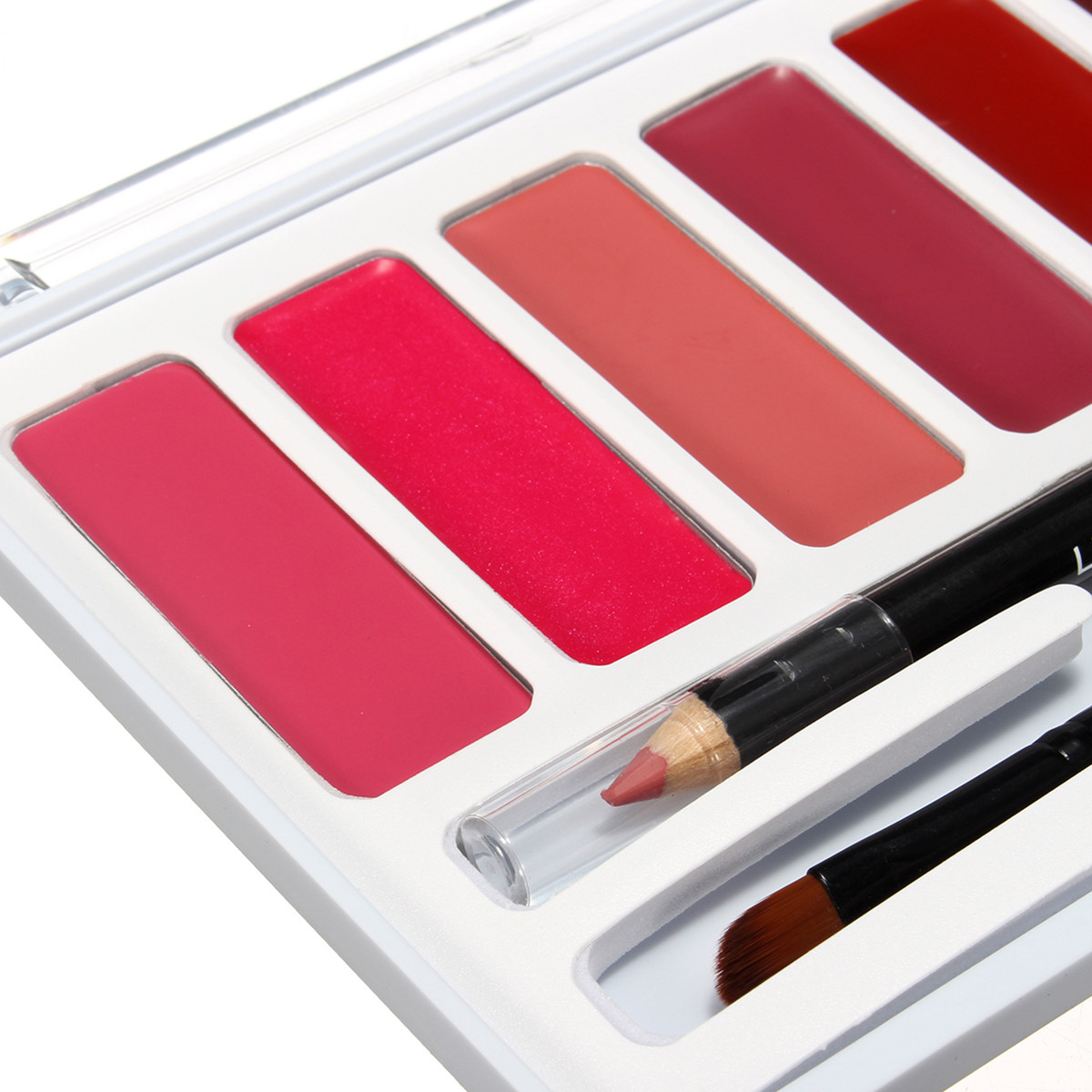 Makeup Palette 12 Colors Concealer Face Contour Cream 6 Colors Lipstick Lip Gloss Cosmetics Tool   