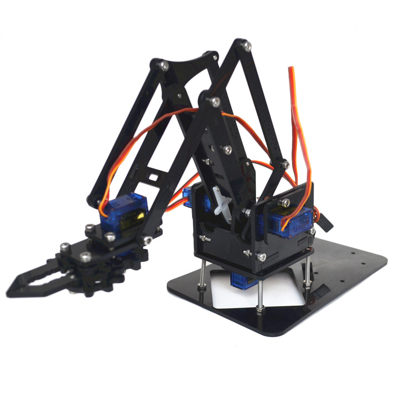 4DOF Assembling Acrylic Mechine Robot Arm with SG90 Plastic Gear Servo For Robot DIY 58