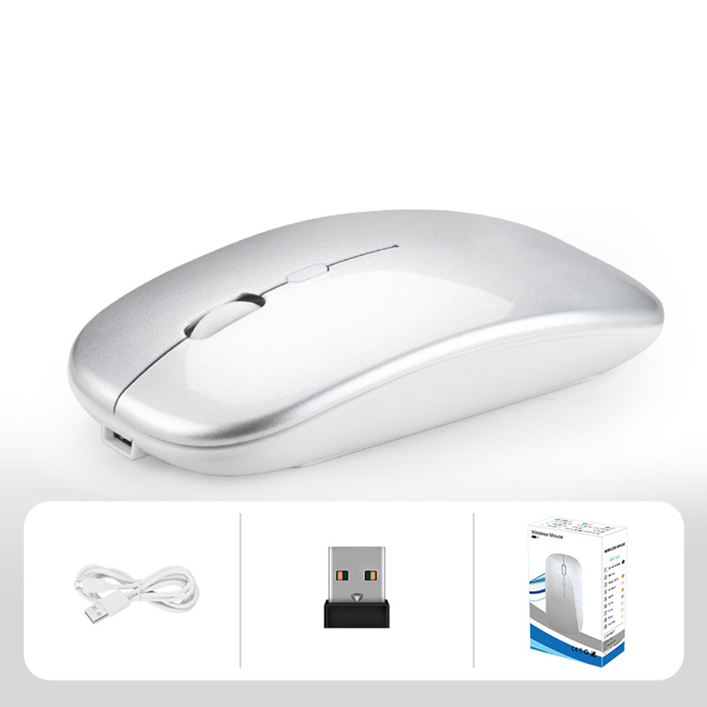 Dual Mode BT3.0/5.2 2.4G Wireless Mouse Adjustable 800-1600DPI bluetooth Rechargeable Silent Mice for Laptop PC