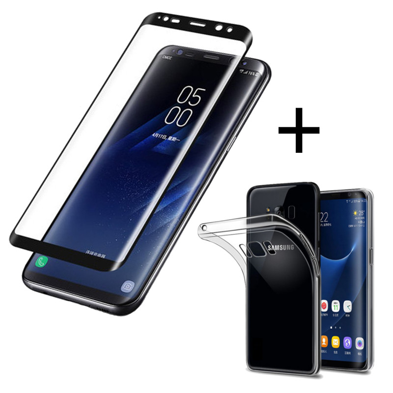

Bakeey™ 3D Curved Edge Tempered Glass Film With Transparent TPU Case for Samsung Galaxy S8