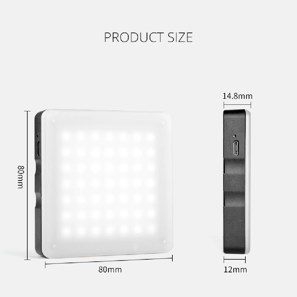 YELANGU LED49/LED01 Fill Light Touch Dimming Video Light Fill Light Photographic Lighting for Live Photography