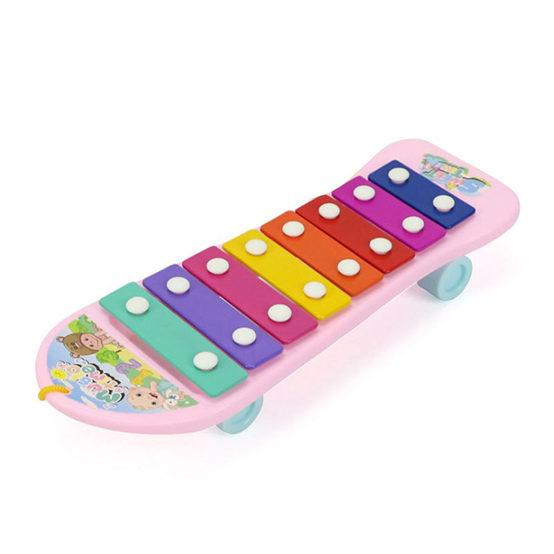 Baby Knock Beat Xylophone Educational Toy Bus Shape Toys Color Matching Bus Knocking Xylophone Kids Toy Parent-Child Activity Games - Photo: 8
