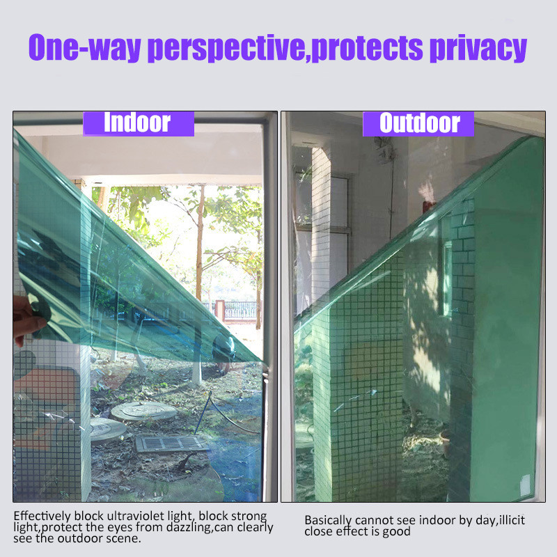 100x70cm Mirror Reflective One Way Privacy Window Film Sticky Back Glass Tint