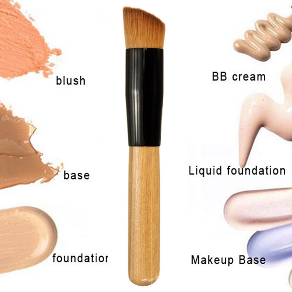 Wooden Handle Multi-Function Blush Makeup Powder Foundation Brush