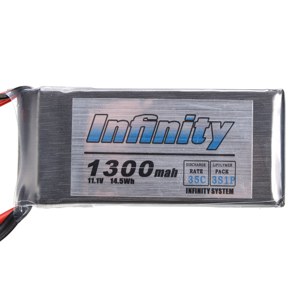 

Infinity 1300mAh 35C 11.1V 3S1P LiPo Battery T Plug For RC Models