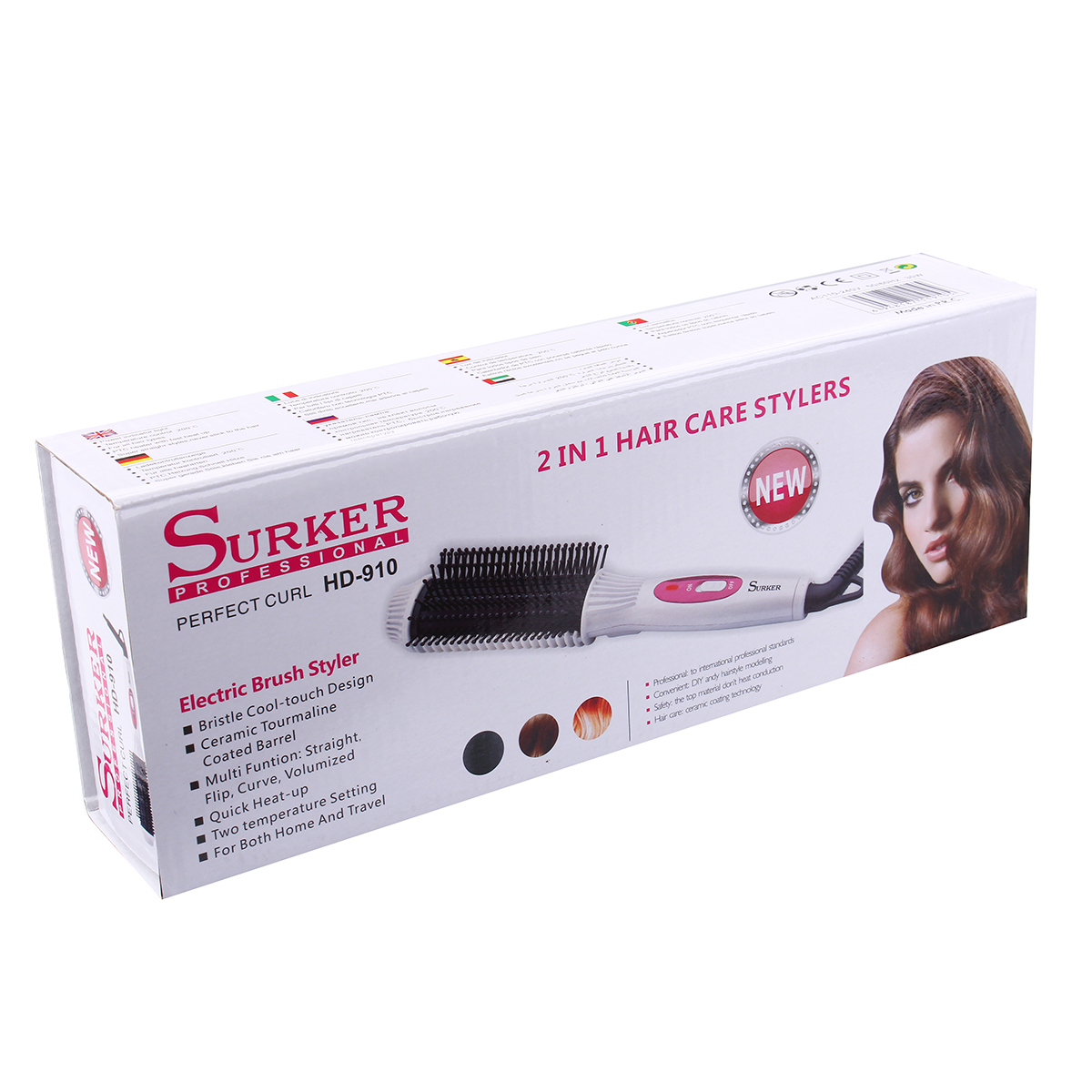 SURKER Electric Hair Curler Straightener Styling