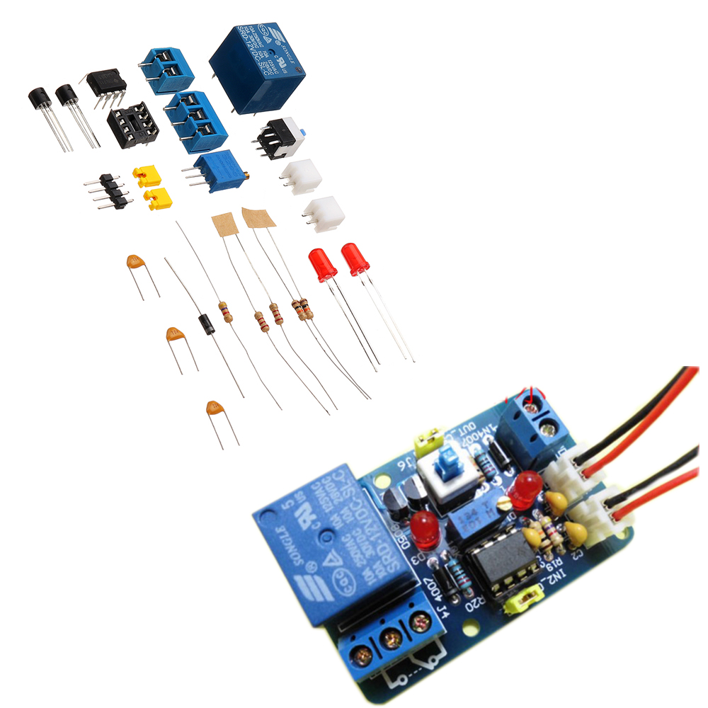 DIY LM393 Voltage Comparator Module Kit with Reverse Protection Band Indicating Multifunctional 12V Voltage Comparator Circuit 12