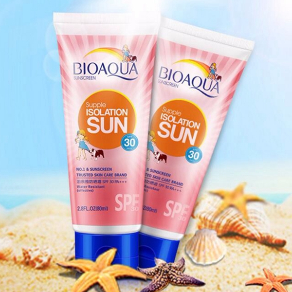 BIOAQUA Solarium Isolation Sunscreen Cream Whitening Sun Block Sport Waterproof Sun Lotion 