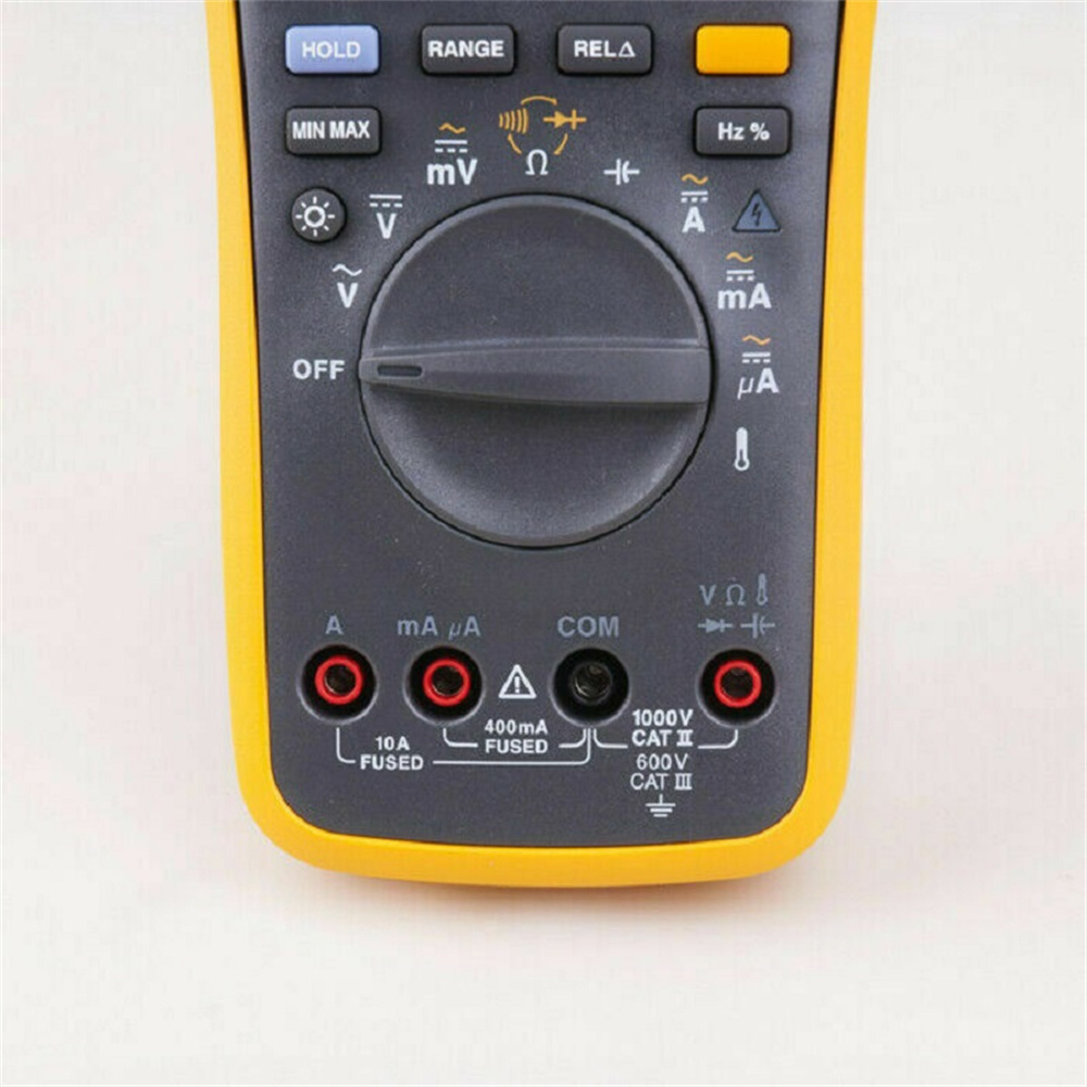 Fluke 17B + High Precision Multifunction Digital Multimeter 4000 AC / DC Current Withstand Capacitance Frequency Meter