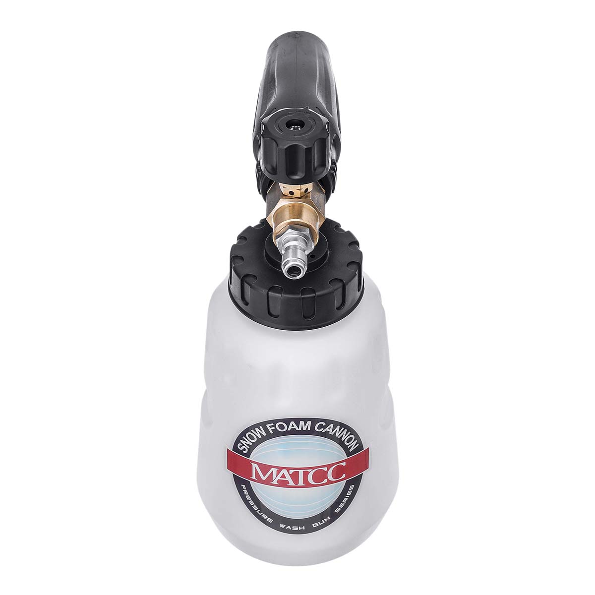 MATCC Upgrade Adjustable Foam Lance Large Bottle Mouth Pressure Washer Jet Wash with 1/4'' Quick Connector