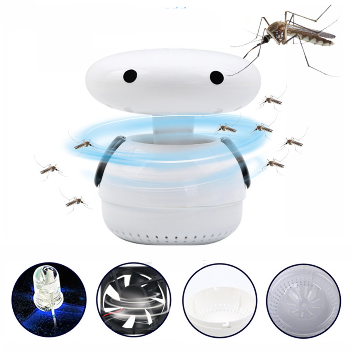 

5V LED USB электрический комаров-убийц Лампа Bulb Dispeller Repeller Bug Insect Zapper Pest Trap Light