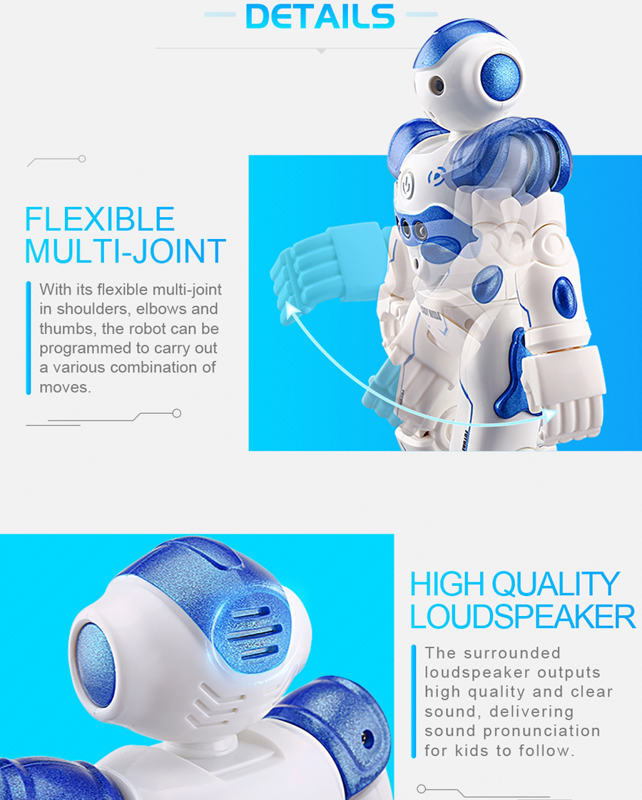 JJRC R2 Cady USB Charging Dancing Gesture Control Robot Toy 19
