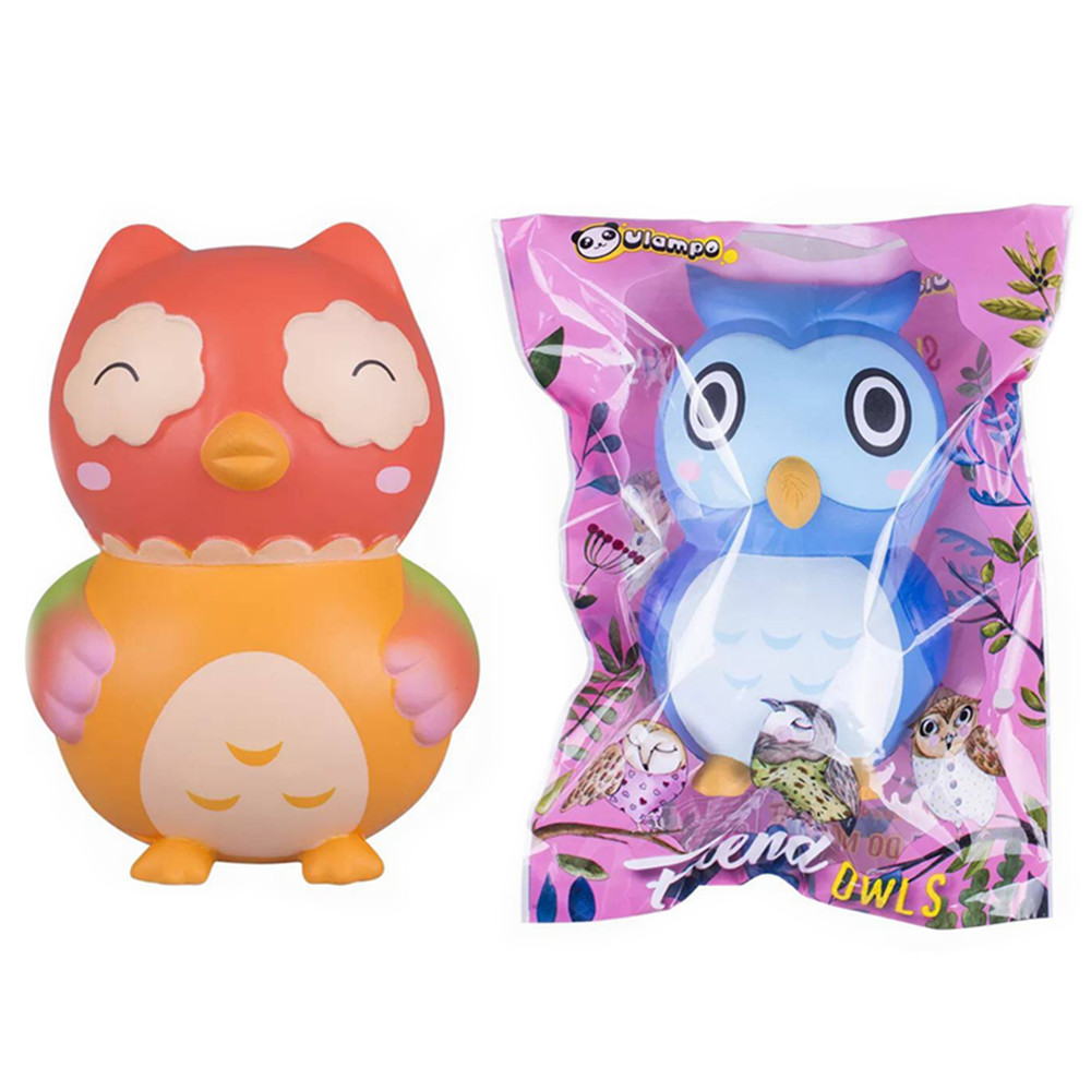

Vlampo Owl Squishy 15 * 10 * 10CM лицензировано медленно растет с подарком коллекции упаковки