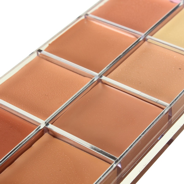 12 Naked Colors Thin Lasting Concealer Foundation Cream Palette Makeup
