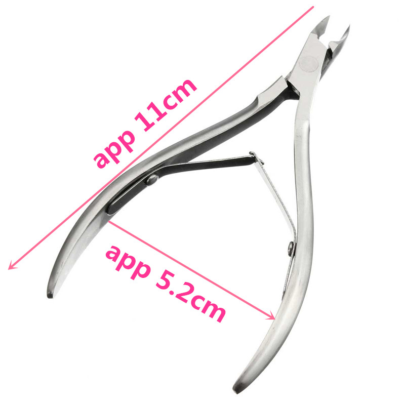 Professional Nail Tool Exfoliate Dead Skin Remover Scissors Cuticle Nipper Silver Stainless