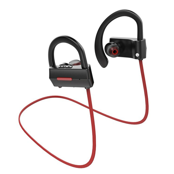 

LE ZHONG DA CX-4 Спортивный спортивный светящийся кабель IPX4 Водонепроницаемый тяжелый бас Bluetooth-наушник с микрофоном
