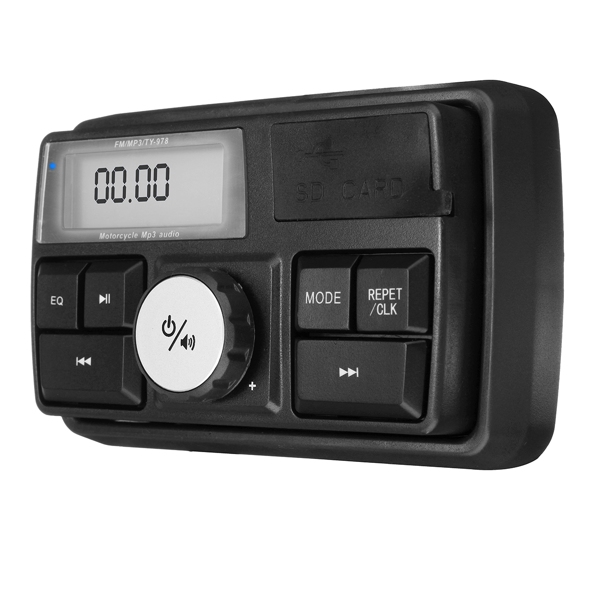Impermeable Moto Audio Sistema de sonido Altavoz estéreo MP3 Radio USB con función Bluetooth