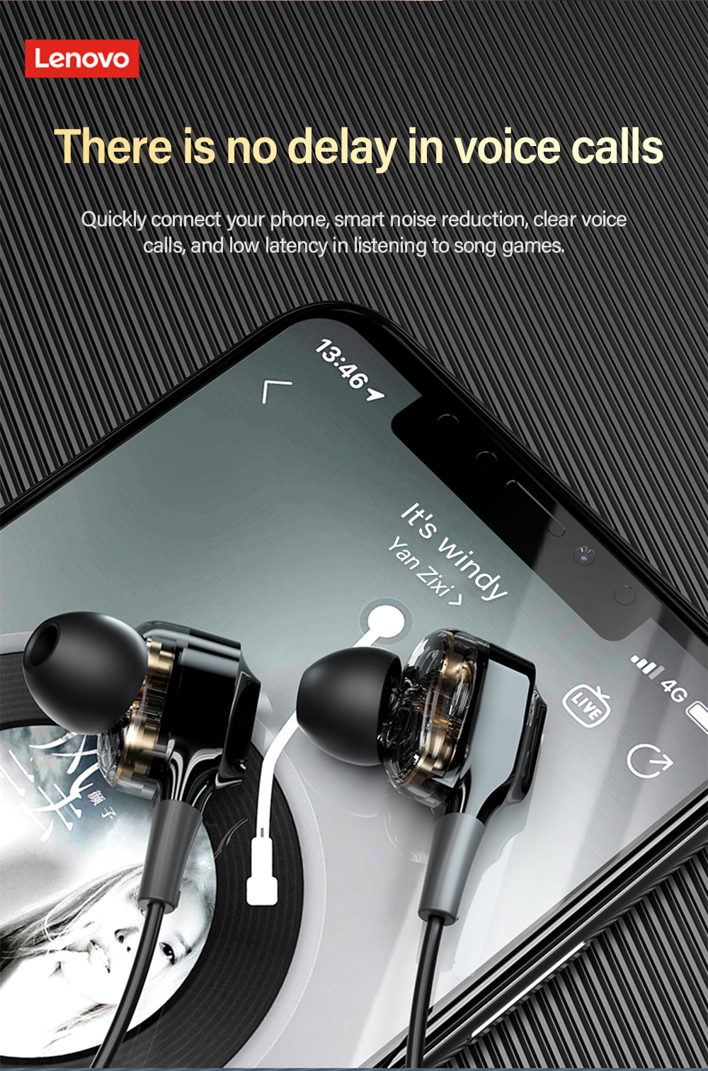 [Dual Dynamic Drivers] Lenovo XE66 Pro bluetooth 5.0 Earphone HiFi Stereo Long Battery Life Magnetic Sports Wireless Neckband Headset with Mic