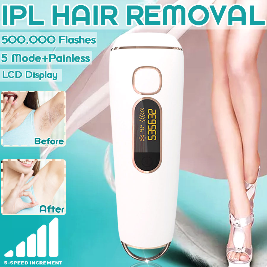 Removal Device LCD Screen 500,000 Flashes IPL Laser Hair Rem