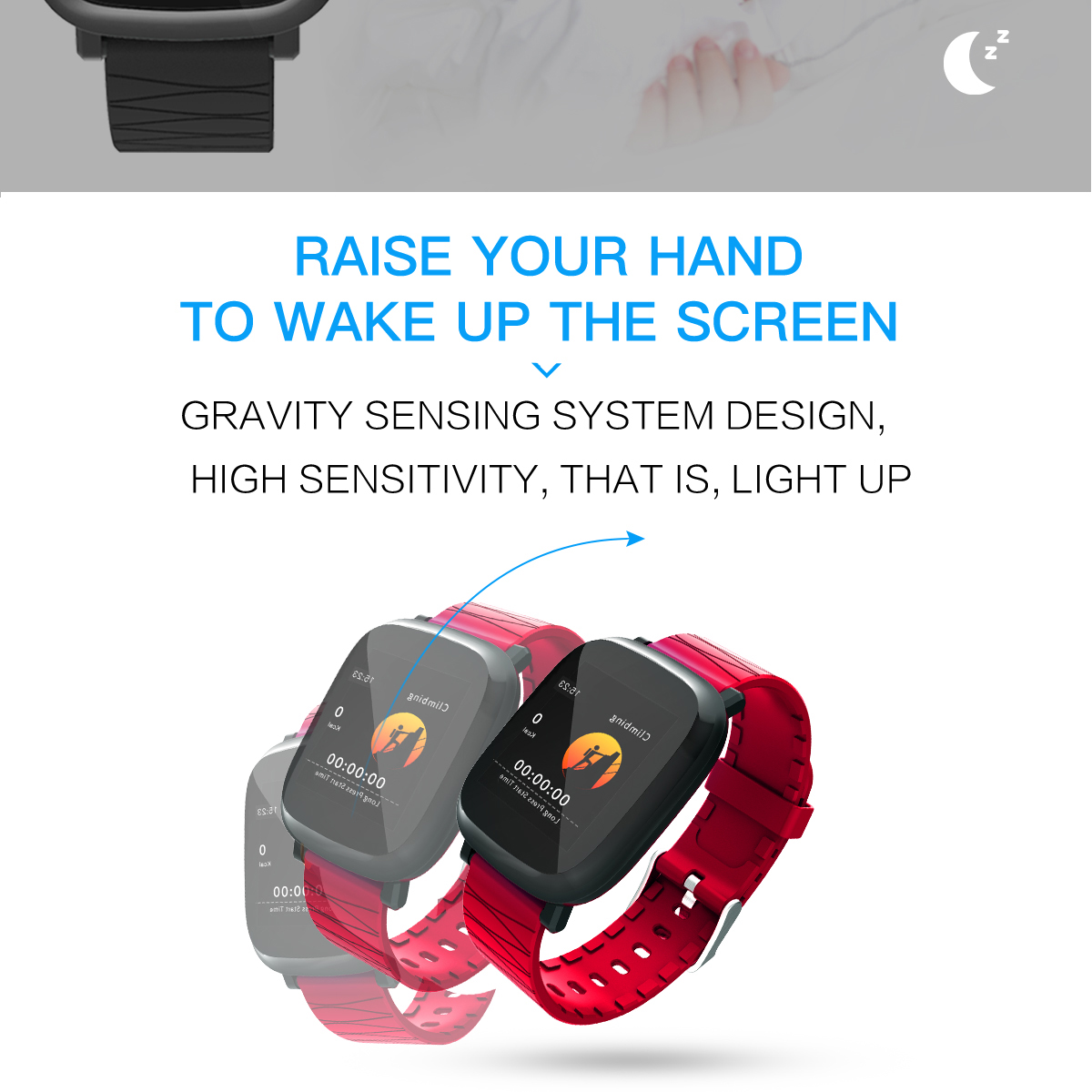 Bakeey M30 1.3' Sleep HR Blood Oxygen Pressure Monitor IP67 Waterproof Message Alarm Smart Watch 22