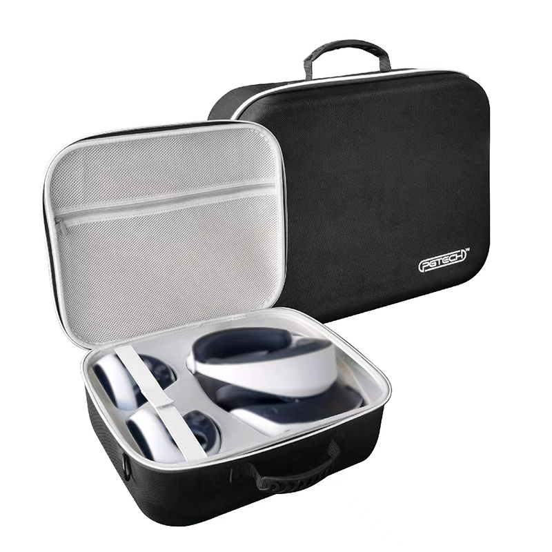 PSVR2 Multifunctional Zipper Stroage Bag Glasses+Gamepad Protective Hard Case Oxford Cloth Messenger Bag