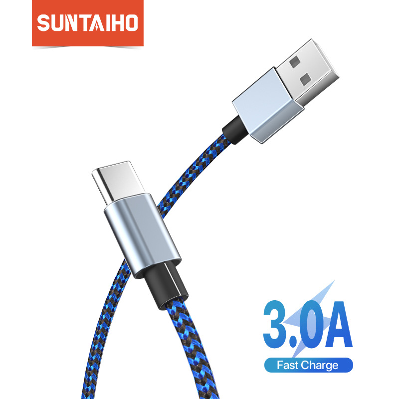 SUNTAIHO Data Cable Type C Micro USB Charging Line Fast Charging For MI10 Note 9S S20 Oneplus 8Pro