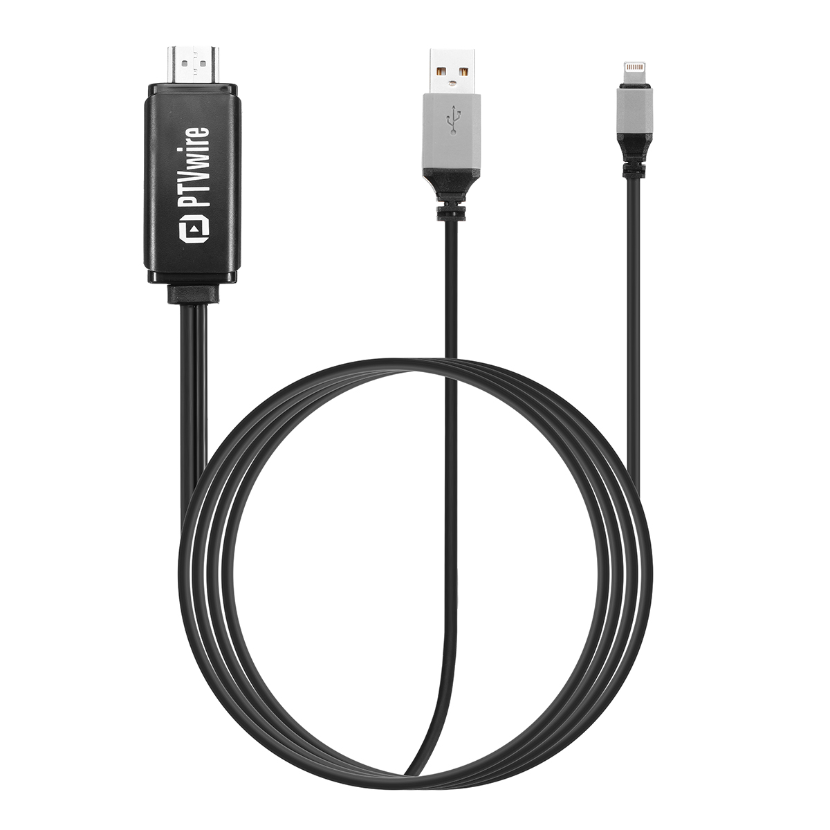 Bakeey USB to HDMI Adapter Cable Support 8 Channels Digital Audio Support Airplay/Mirroring 2M Long