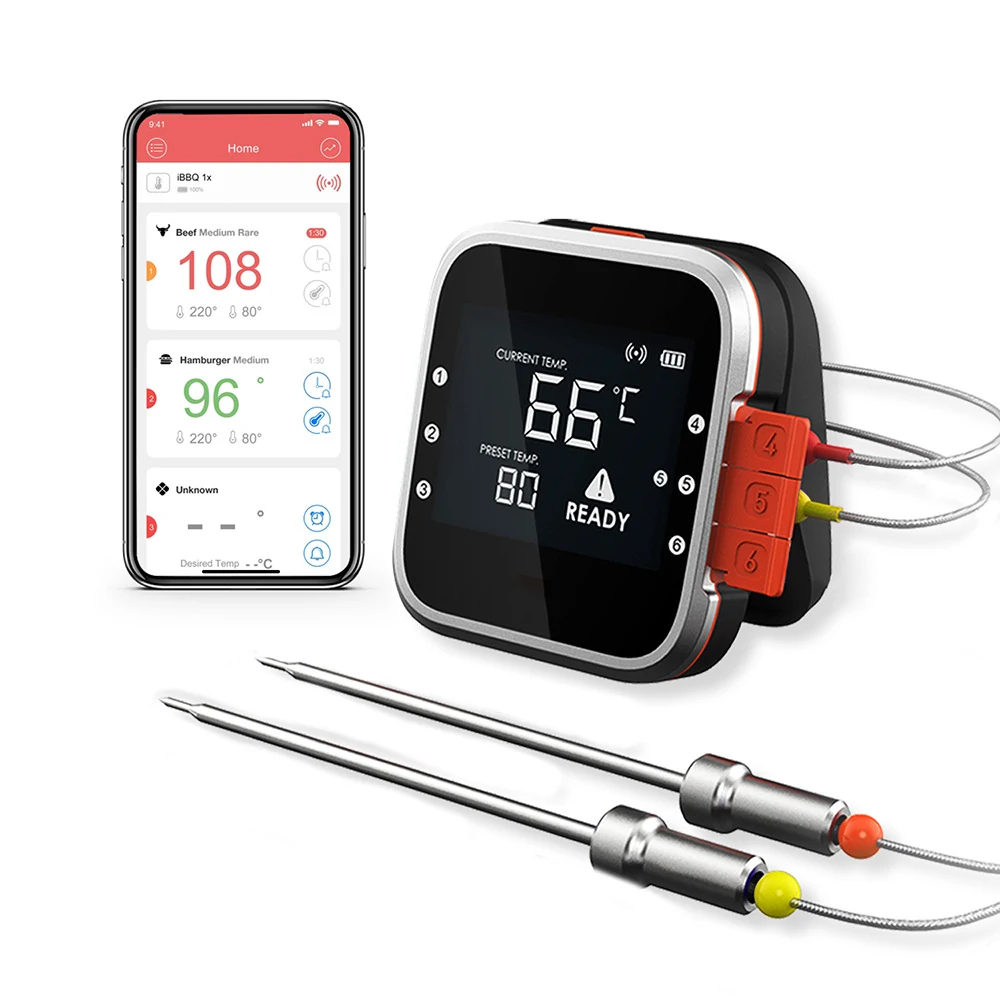 Drahtloses BBQ-Thermometer für die Hausküche Essen Steak Fern Bluetooth  Temperatur Zubehör Sale - Banggood Deutschland Mobile