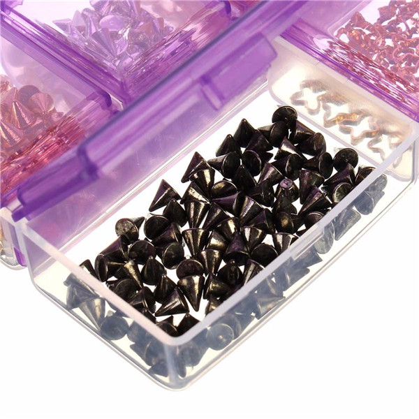 Empty Compartment Storage Case Box Nail Tip Rhinestones Gems Little Stuff Electronic Parts