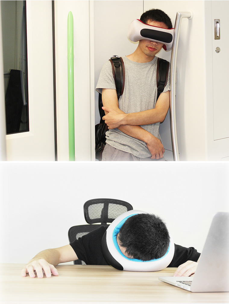 ThinkLoop™ Loop Annular Wireless bluetooth Music Earphone Travel Nap Pillow Neck Protecting Pillow 