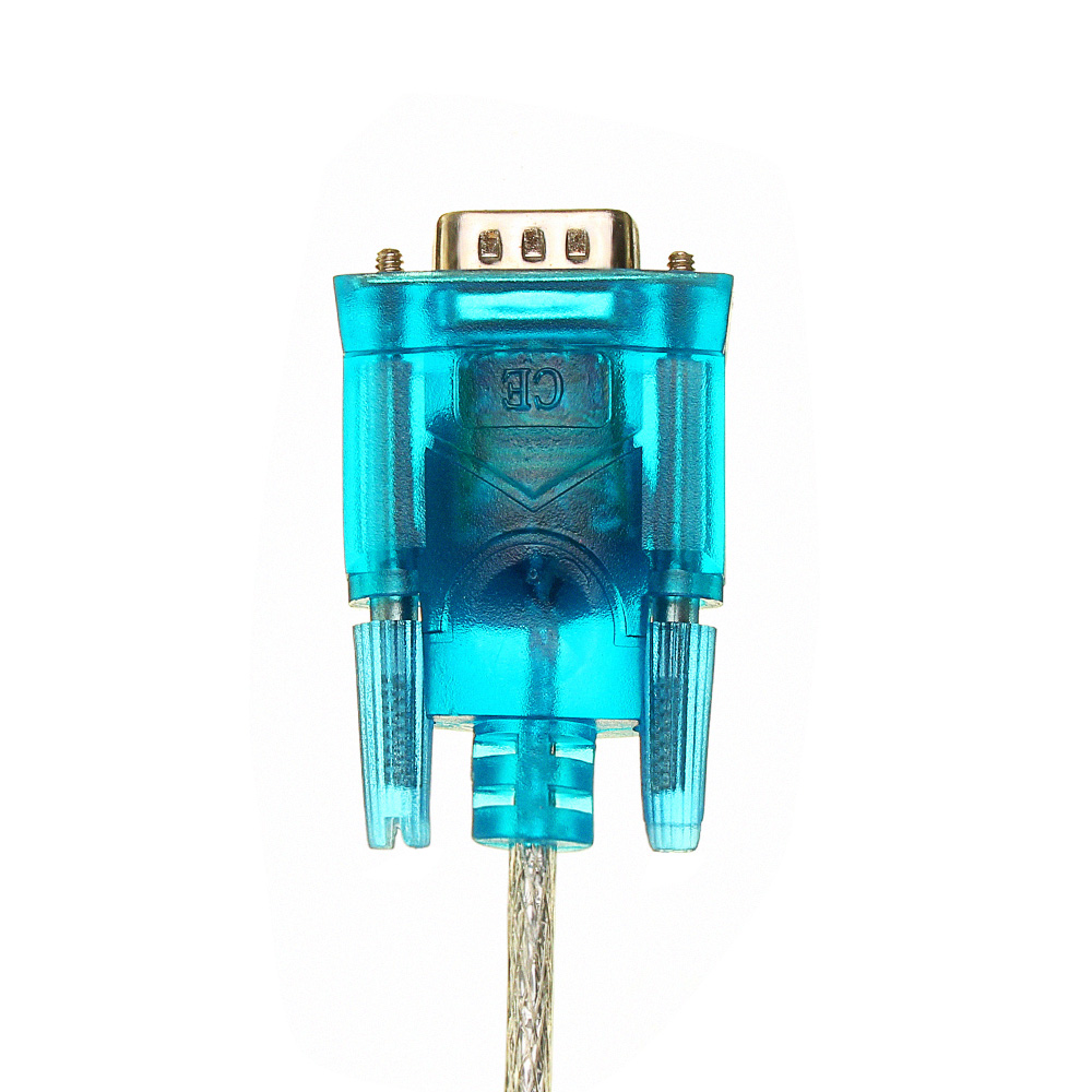 5Pcs Translucent USB To RS232 Serial 9 Pin Converter Cable Adapter 60