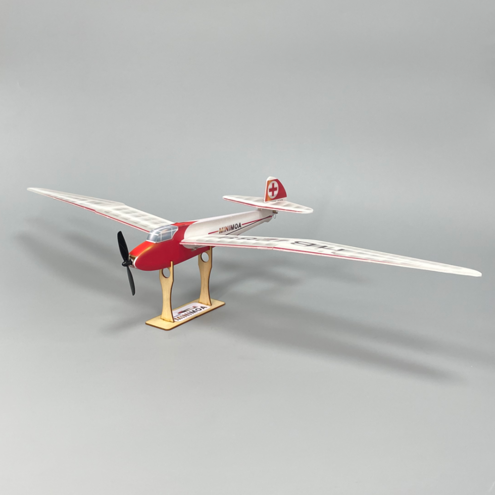 Minimumrc Minimoa Glider Gull-wing 700mm Wingspan KT Foam Micro RC Aircraft Airplane KIT With Motor